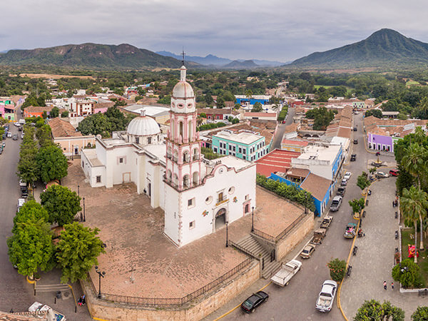 Fotografía aérea de la Parroquia de Santa Ursula